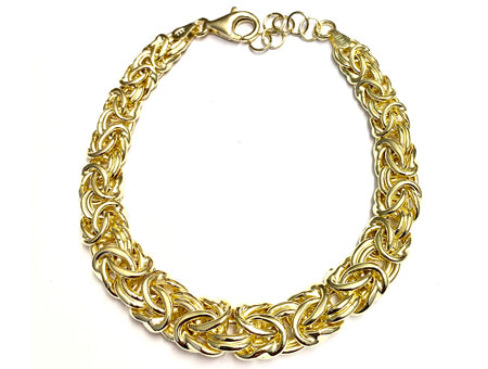 New Simply Silver Yellow Gold Plated Necklace.