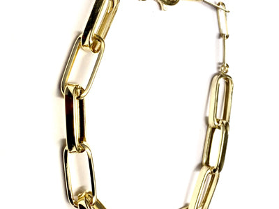 A Simply Silver Yellow Gold Plated Necklace.
