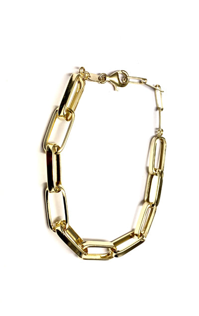 A Silver Yellow Gold Plated Bracelet