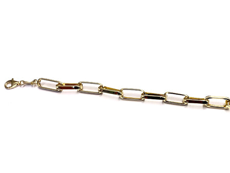 A Silver Yellow Gold Plated Bracelet