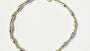 New Yellow Plated on Silver Two Tone Elasticated Bracelet