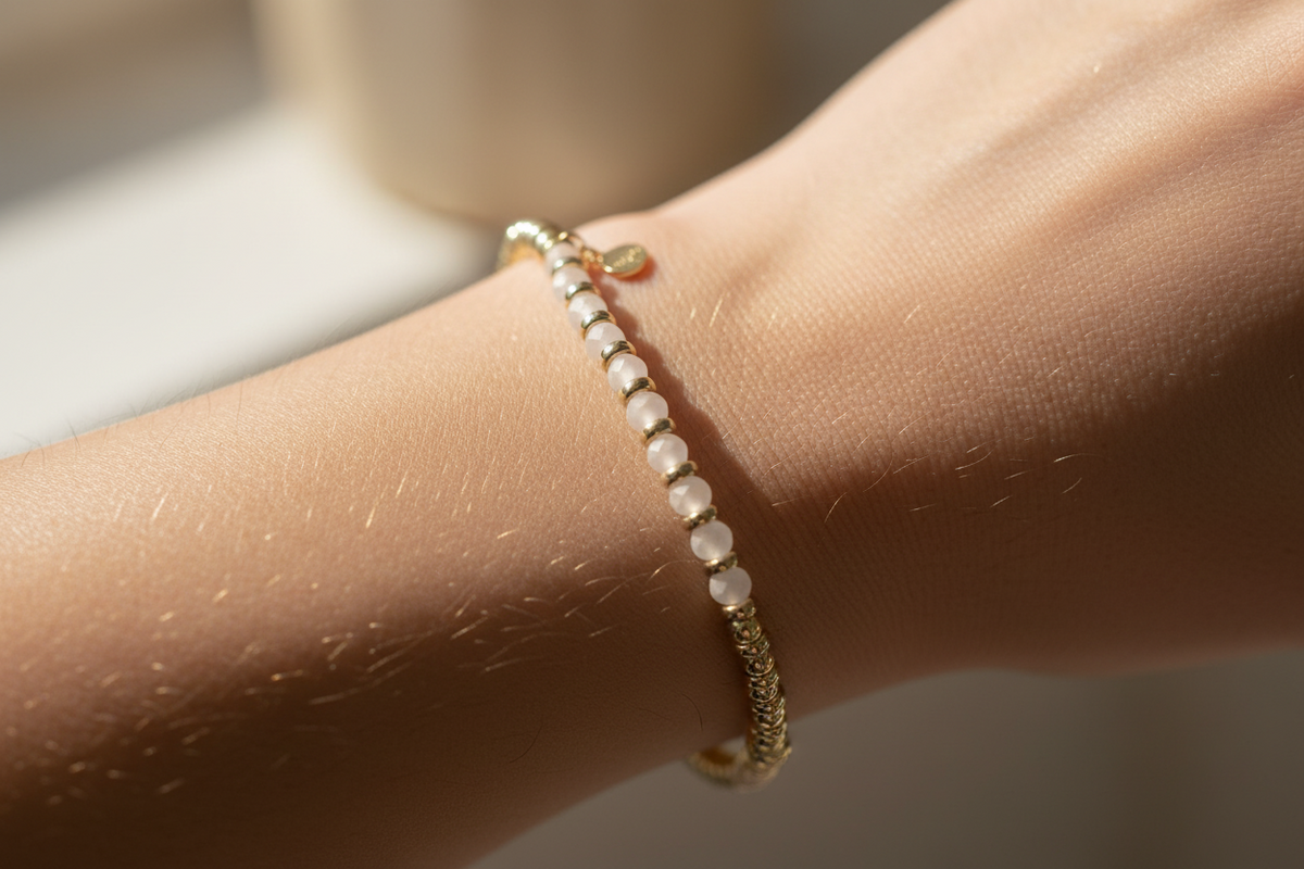 New Yellow Plated on Silver Elasticated Bracelet