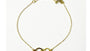 A Simply Silver Yellow Plated Heart Bracelet