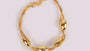 Silver With Yellow Gold Plate Bracelet