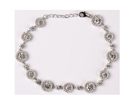 A White Cubic Zirconia Bracelet