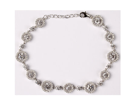 A White Cubic Zirconia Bracelet