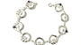 Claddagh Bracelet with Silver and Amethyst Cubic Zirconia Stone
