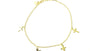 Yellow plated Silver Cross Charm Bracelet