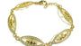Silver Claddagh Bracelet With Cz stones and Gold Plating.