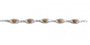 Trinity Knot Bracelet With Silver/Gold Plating And White Cubic Zirconia Stone