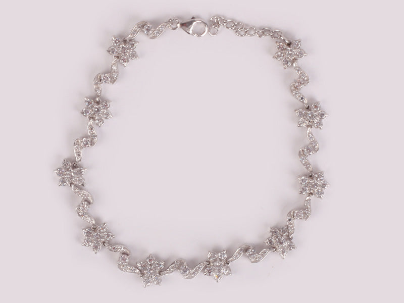 A White Cubic Zirconia Bracelet