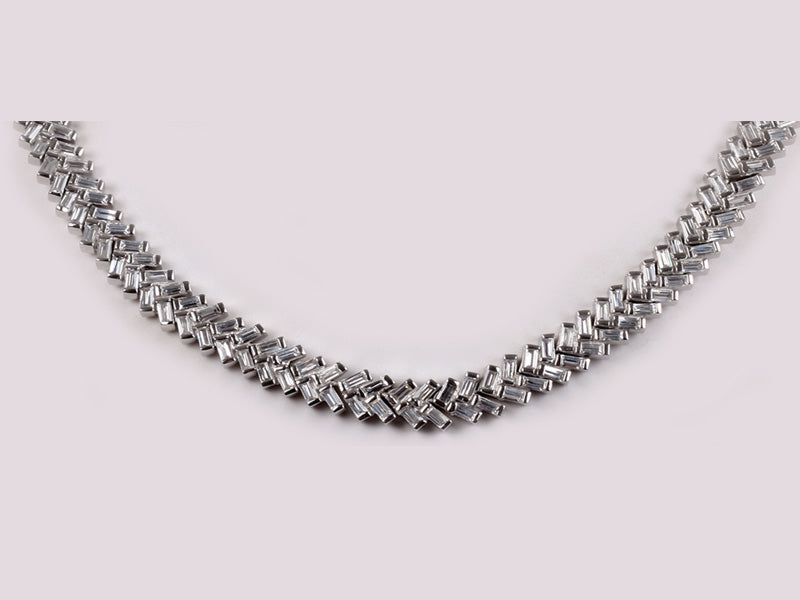 A White Cubic Zirconia Bracelet
