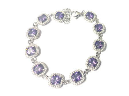 A Amethyst Cubic Zirconia Bracelet