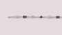 Amethyst Cubic Zirconia  Bracelet