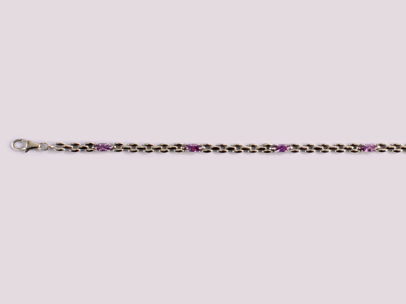 Amethyst Cubic Zirconia  Bracelet