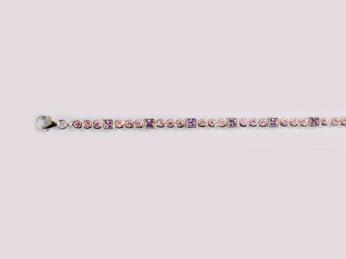 Pink Cubic Zirconia Bracelet