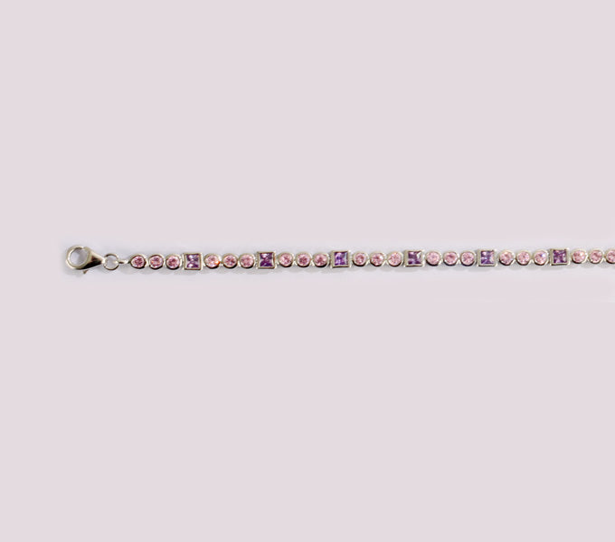 Pink Cubic Zirconia Bracelet