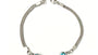 Aqua Cubic Zirconia Silver Bracelet