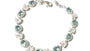 Aquamarine & White Cubic Zirconia Bracelet