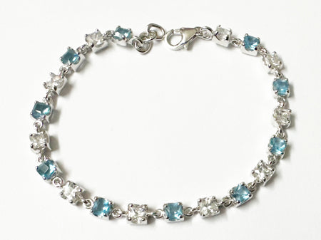 Aquamarine Cubic Zirconia Bracelet