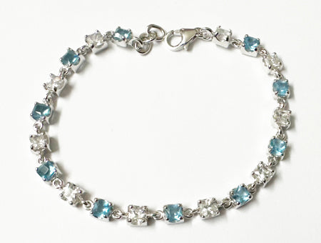 Aquamarine Cubic Zirconia Bracelet