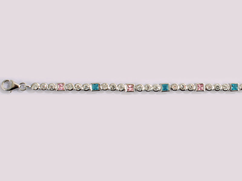 Aquamarine Cubic Zirconia Bracelet