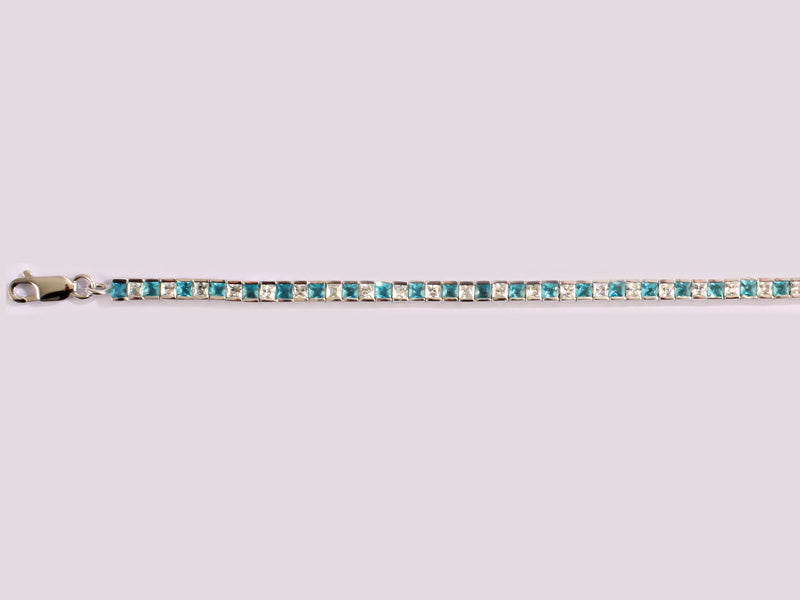 Aquamarine Cubic Zirconia Bracelet