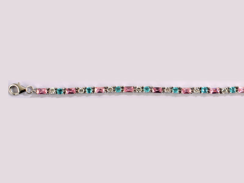 Aquamarine Cubic Zirconia Bracelet