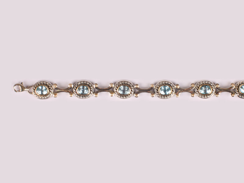 Aquamarine Cubic Zirconia Bracelet