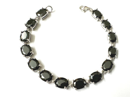 Black Cubic Zirconic Silver Bracelet