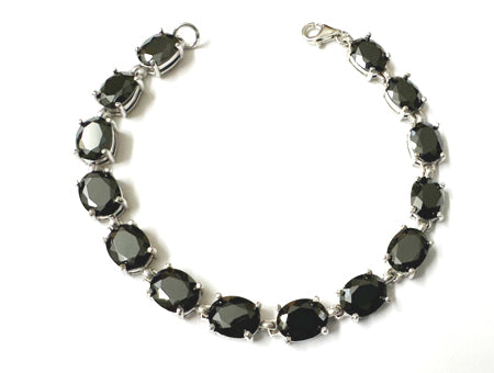Black Cubic Zirconic Silver Bracelet