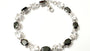 Black And White Cubic Zirconic Silver Bracelet