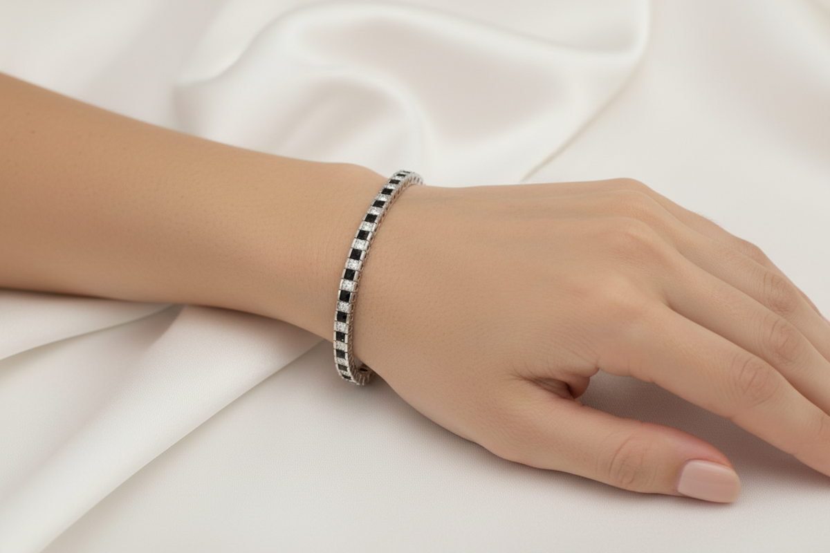Black Cubic Zirconic Bracelet