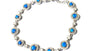 Blue Opal Cubic Zirconic Bracelet