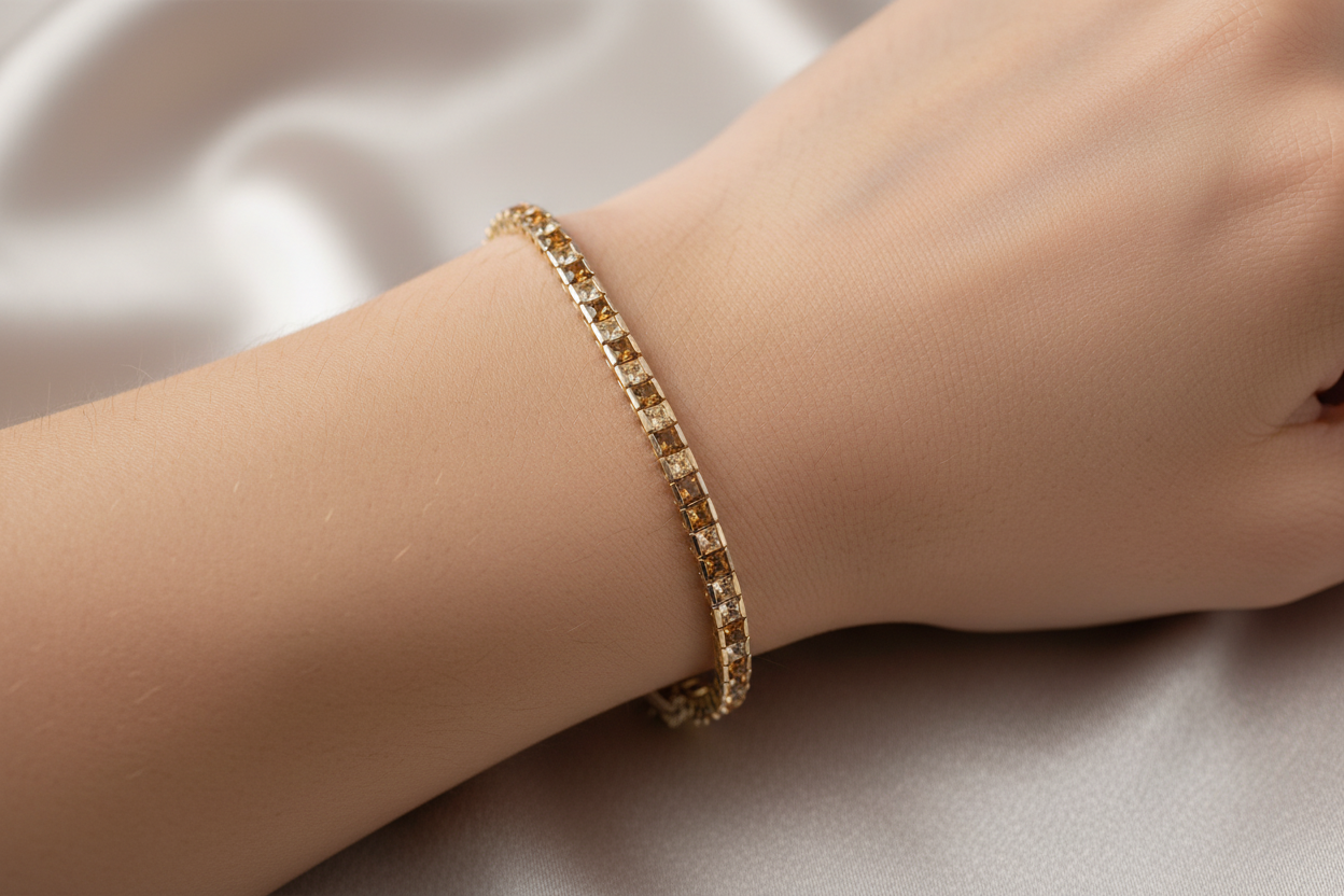 Champagne/Smokey Quartz Bracelet
