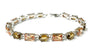 Champagne/Smokey Quartz Silver Bracelet
