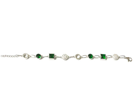 A Emerald Cubic Zirconia Bracelet