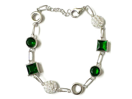 A Emerald Cubic Zirconia Bracelet