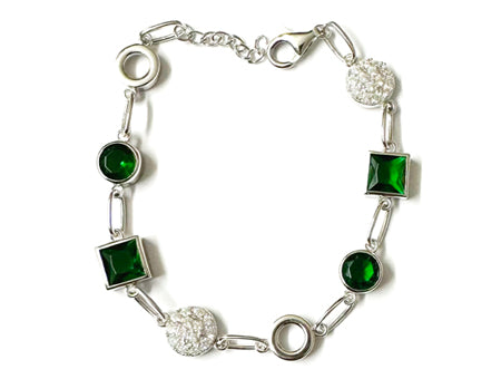 A Emerald Cubic Zirconia Bracelet
