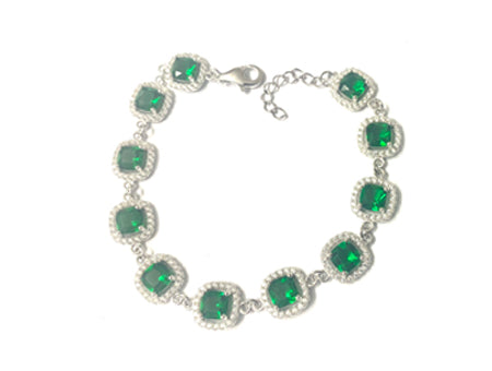 New Emerald Cubic Zirconia Bracelet