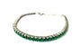 Emerald Cubic Zirconia Claw Set Tennis Bracelet