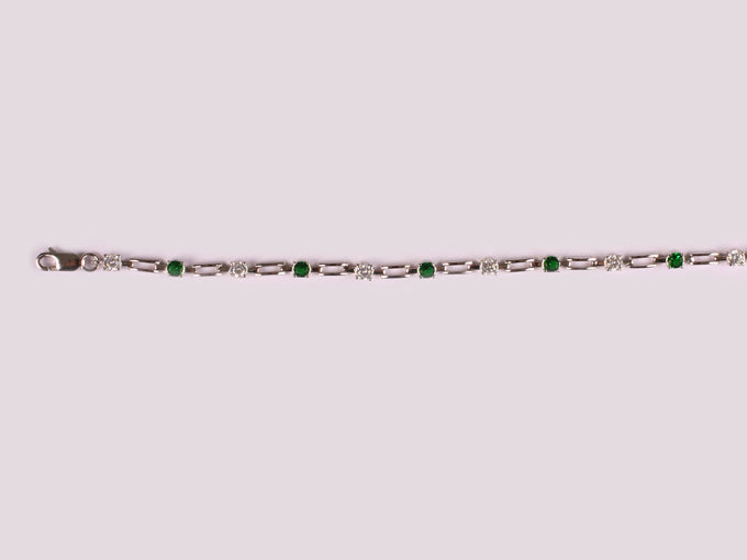 Emerald Cubic Zirconia Bracelet