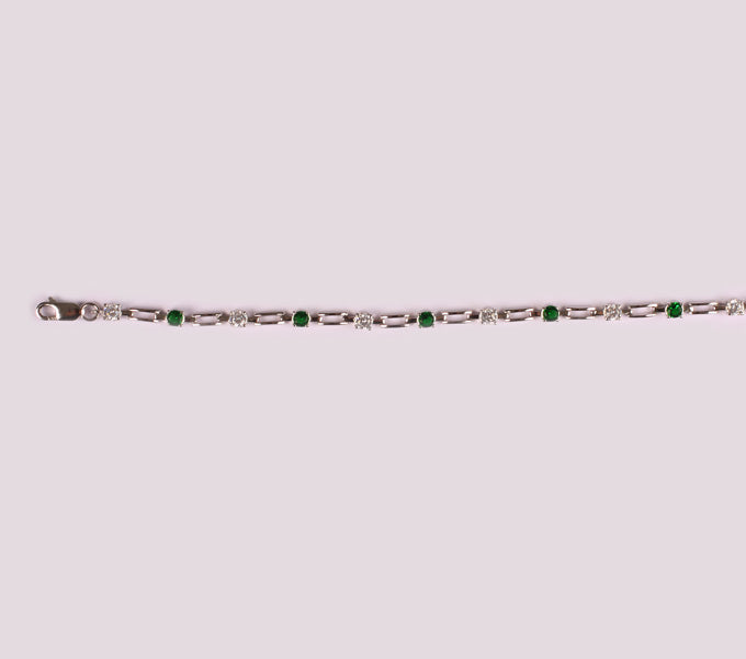 Emerald Cubic Zirconia Bracelet