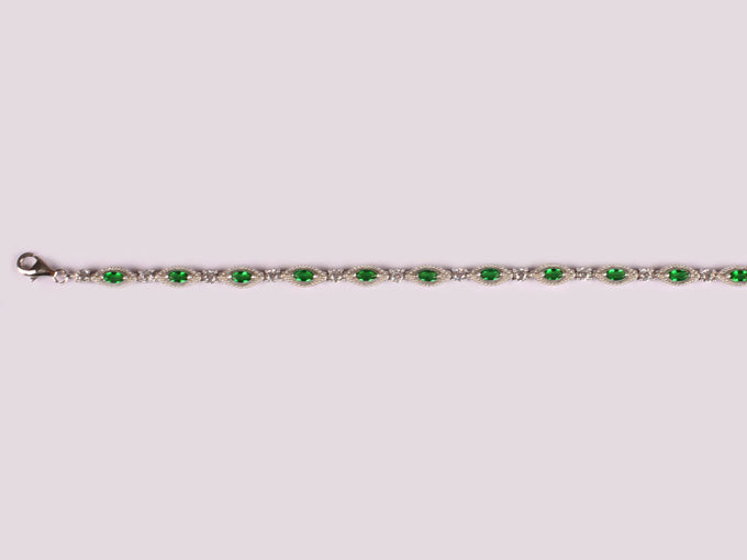 Emerald Cubic Zirconia Bracelet