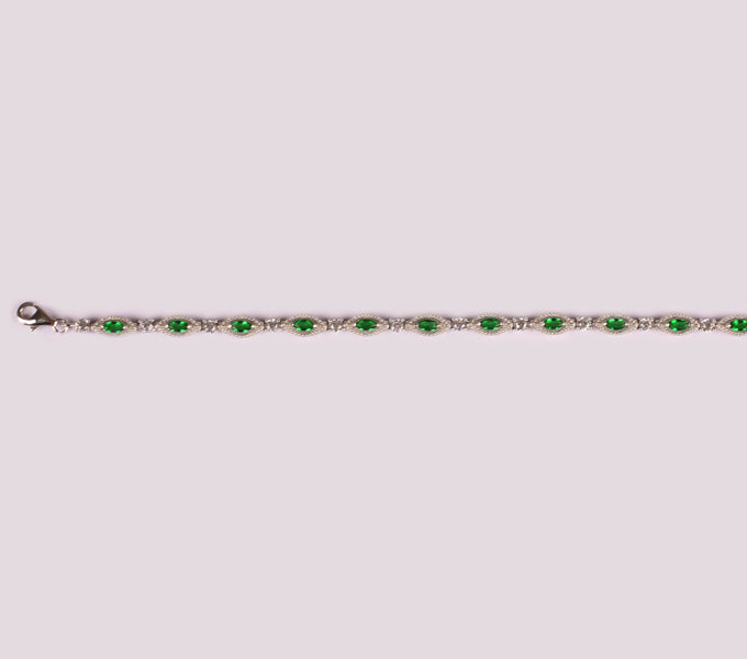 Emerald Cubic Zirconia Bracelet