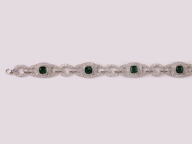 Emerald Cubic Zirconia Bracelet