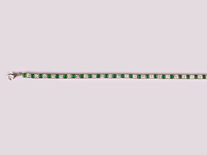 Emerald Cubic Zirconia Bracelet