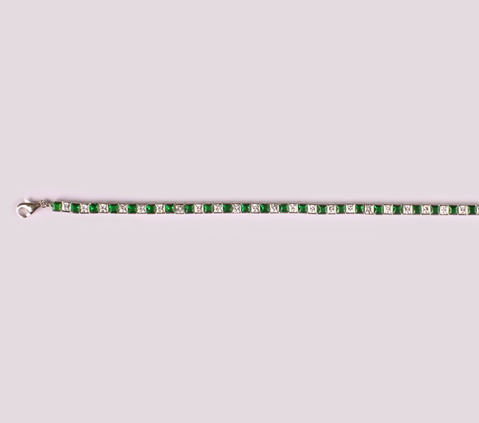 Emerald Cubic Zirconia Bracelet