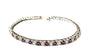 Garnet Cubic Zirconia Claw Set Tennis Bracelet