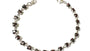 Garnet Cubic Zirconia Silver Bracelet